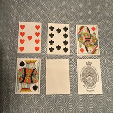 Antique Victorian Thos De La Rue & Sons Cards Square Corners No Indices1850? VGC