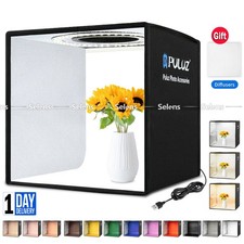 16" 10" PULUZ Portable LED Photo Light Box Tent Cube Photography Studio 40x40cm