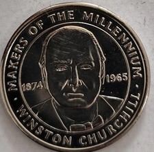  Token - Sainsbury's Makers of the Millennium Winston Churchill 🇬🇧 UK