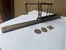 Scarce Antique Folding Sovereign & Guinea  Balance Scales & Coin Weights 