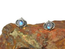 Round  MOONSTONE  Sterling