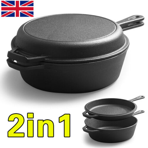 Cast iron casserole dish pot - cast,