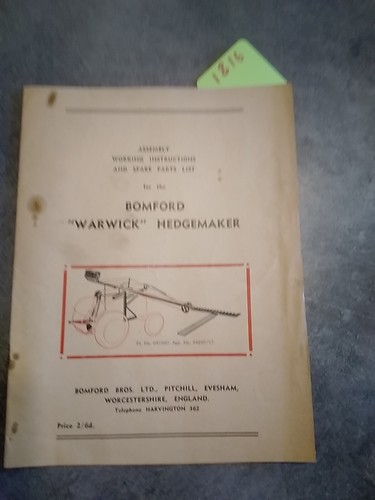 Bomford warwick hedgemaker - bomford,
