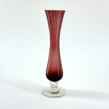 Vintage Cranberry Glass Bud