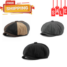Mens Newsboy Cap Baker Boy Hat