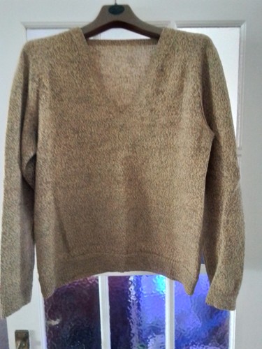 Men jumper mustard size - men, medium