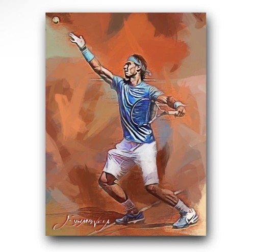 Rafael nadal art card - art,