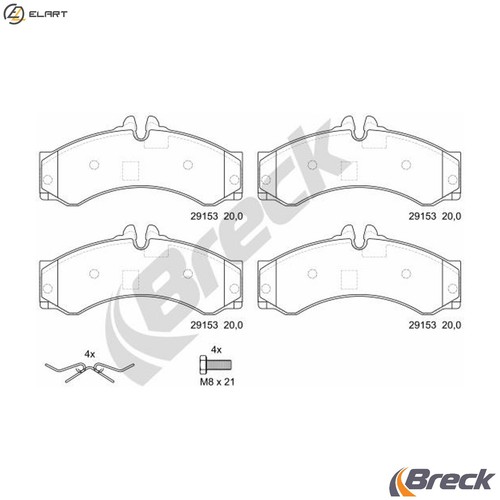 Brake pad set disc - pad,