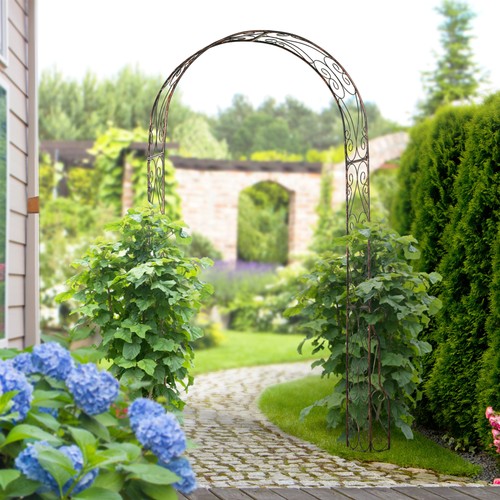 Metal decorative garden rose - metal,