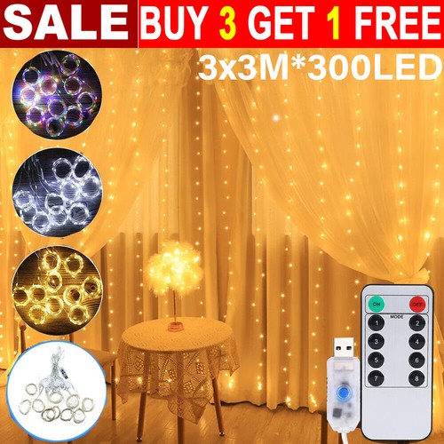 300led xmas curtain fairy - xmas,
