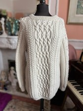Aran Knit Hand Knitted Wool