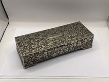 Silver plated jewellery box - plated, 9