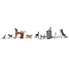 OO Gauge Figures Dogs & Cats