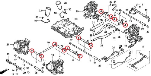 Honda vfr 750 97 carb - honda, 94-97