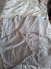 4 X Light Grey Cushion Covers
