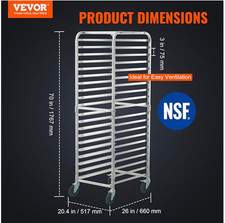 VEVOR Bun Pan Rack, 20-Tier
