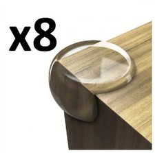 8 x Baby Safety Corner Protectors Cushion Kids Edge Table Guard Bumper Clear