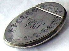 METAL BOX 1918 ANTIQUE  SNUFF TOBACCO