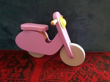 Dolls House Furniture Wooden Scooter Bike 