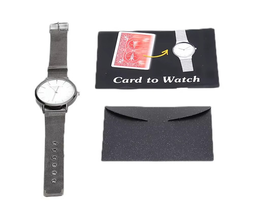 Card watch magic trick - card, to