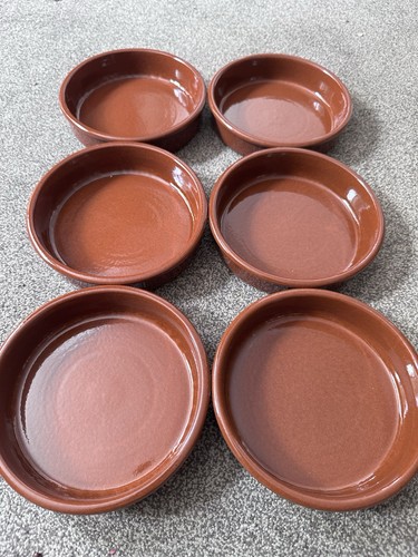 Ceramic terracotta tapas bowls - ceramic,