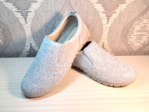 Cotton traders flat blue - blue, suede