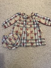 Burberry Baby Smock Dress with matching Knickers 12-18months 