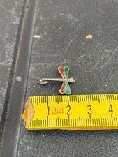 Silver Pendant Dragonfly Enamel Piece Curios Vintage Jewellery Item Unusual 4L