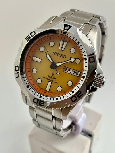 Rare orange dial seiko solar - rare,