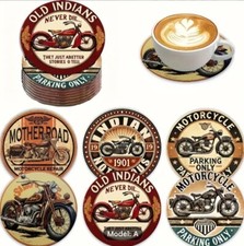 NEW SET of 6 MOTORBIKE WOODEN