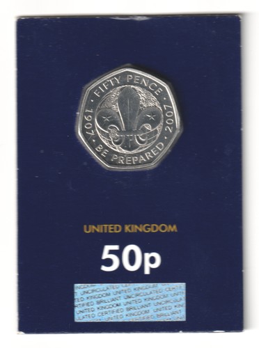 2007 scouts 50p - uk, brilliant