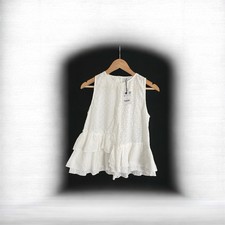 ZARA Off White Embroidered