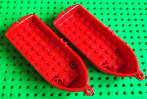 Lego 2551 red row boat - red,