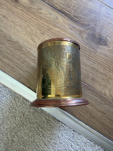 Vintage brass copper tea - brass, &