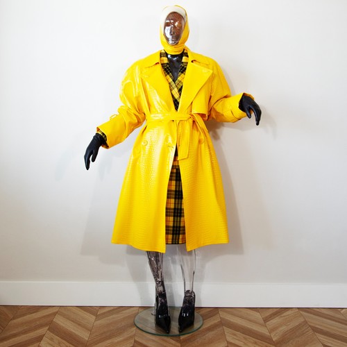 Vintage 1990s yellow - yellow, croc