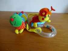 VINTAGE MAMAS & PAPAS CATERPILLAR & LADYBIRD PUSHCHAIR/PRAM TOYS