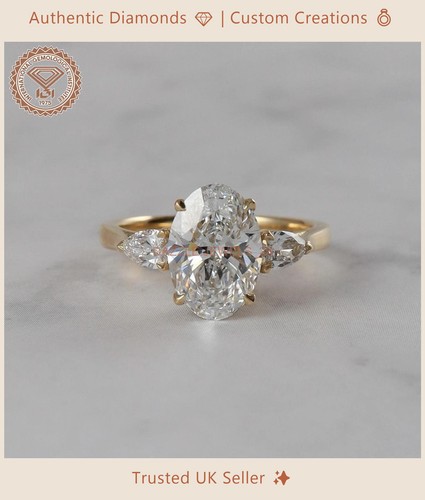 14k yellow gold oval - oval, grown