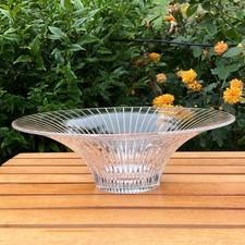 Lead Crystal Fruit Center Bowl Ribs Rays Large A Centerpiece Beauty