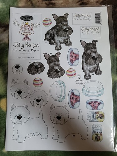 Jolly nation decoupage sheet - decoupage, &