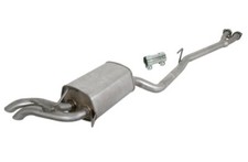 Rear silencer exhaust for