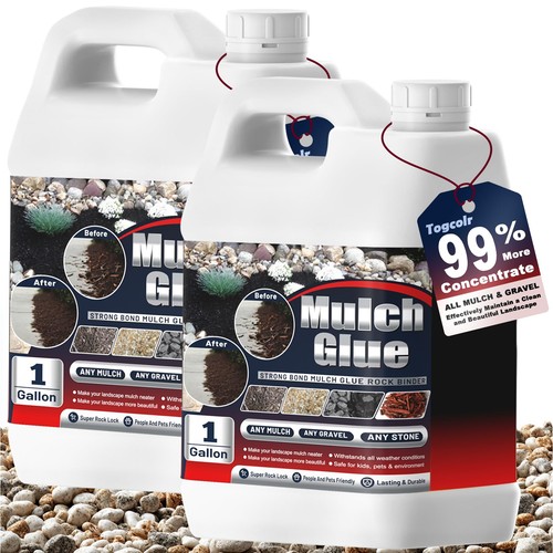 Mulch glue rock gravel - mulch,