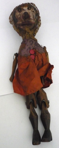 Antique carved wooden spooky - carved,