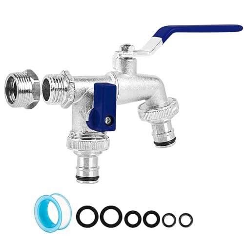 Brass double garden tap - tap,