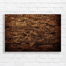 Deep Red Bricks Canvas Print