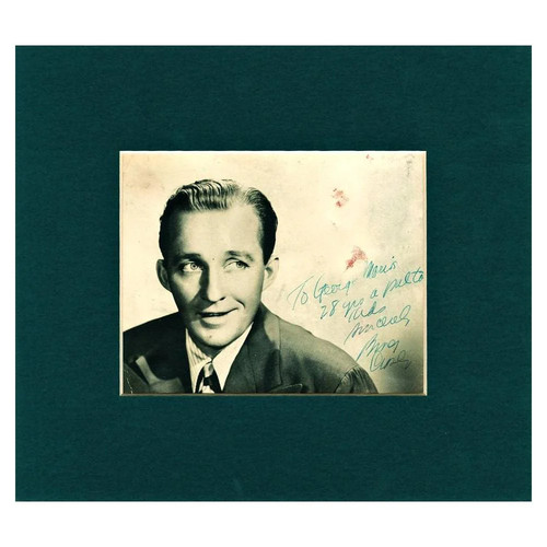 Bing crosby signed - bing, autographed