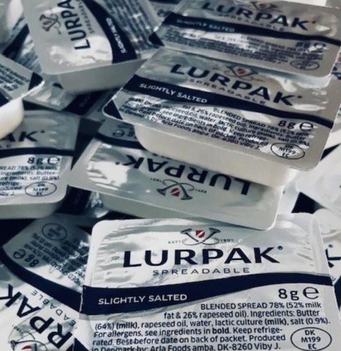 Lurpak butter dishes portions - butter,