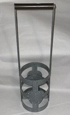 Vintage French Style wine / milk shabby chic Single bottle holder / carrier.