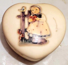 GOEBEL HUMMELL sweet greetings heart shaped trinket box 2001