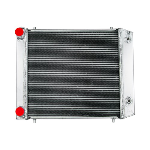 Row aluminum radiator - aluminum, fits