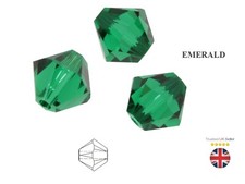 Genuine PRECIOSA Crystal Bicone Beads Jewellery Crystals Bead Colours Sizes UK